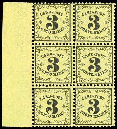 Postage Use Stamps Baden 3 Kr. ... 