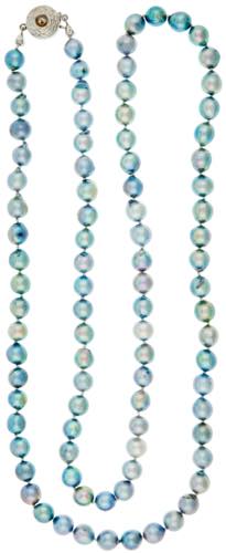 Necklaces Gray cultured pearl ... 