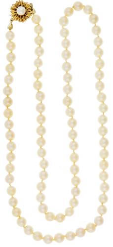 Necklaces Half-long cultured pearl ... 