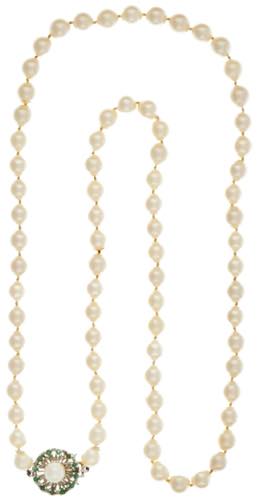 Necklaces Pearl necklace, 585 ... 