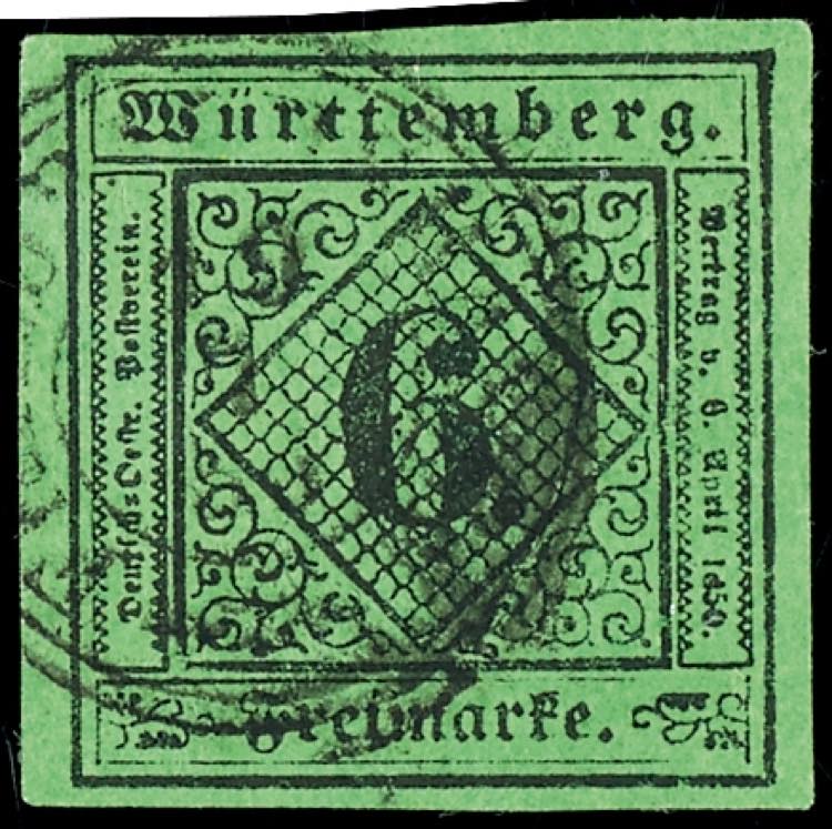 Württemberg 6 Kreuzer Type III, ... 