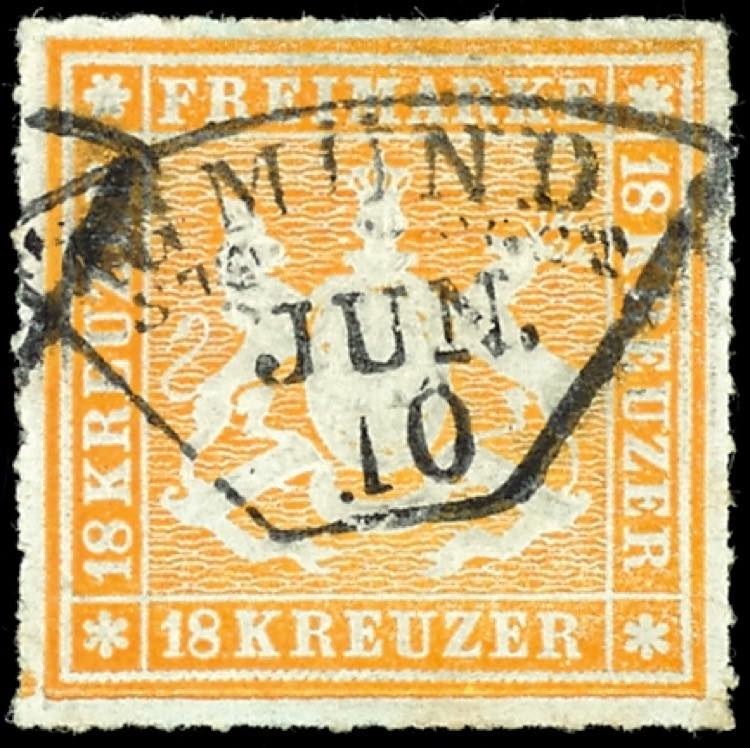 Württemberg 18 Kr. Wappen ... 