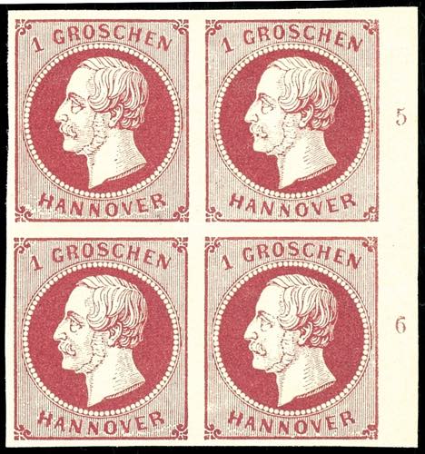 Hanover 1 Groschen, claret, fine ... 
