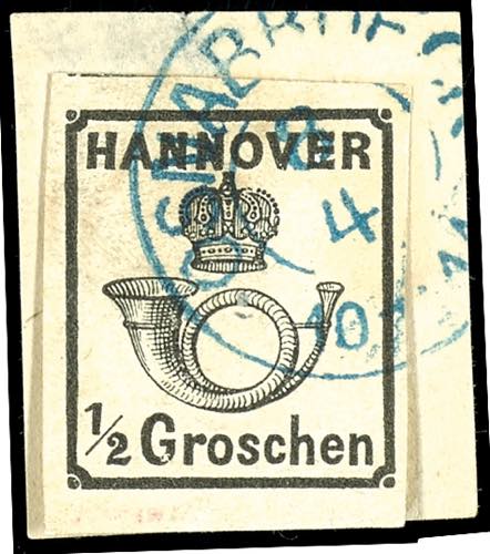 Hanover 1 / 2 Groschen black, ... 