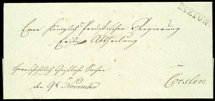 Prussia - Pre-stamp Mail BUETOW, ... 