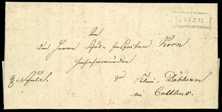 Prussia - Pre-stamp Mail 1824, ... 