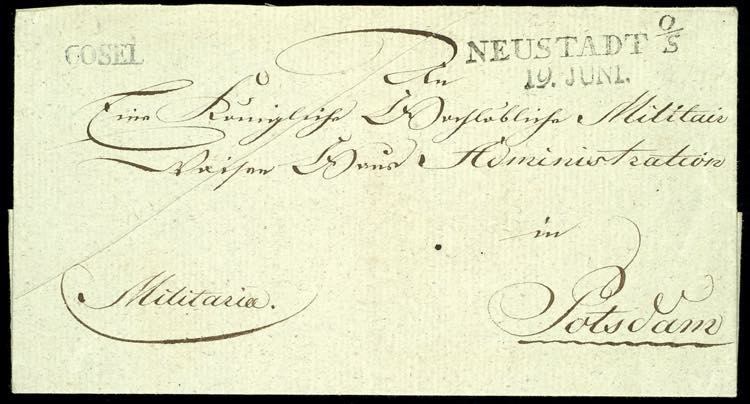 Prussia - Pre-stamp Mail Cosel, ... 