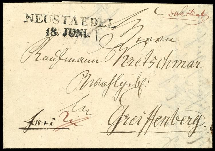 Prussia - Pre-stamp Mail 1817, ... 