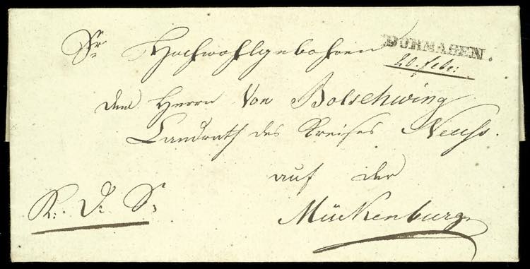 Prussia - Pre-stamp Mail 1818, ... 