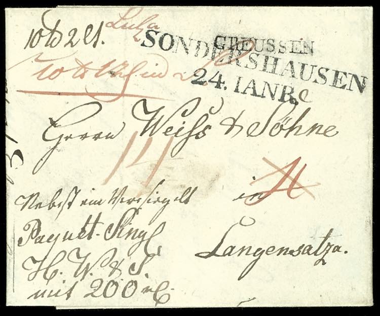 Prussia - Pre-stamp Mail 1821, ... 