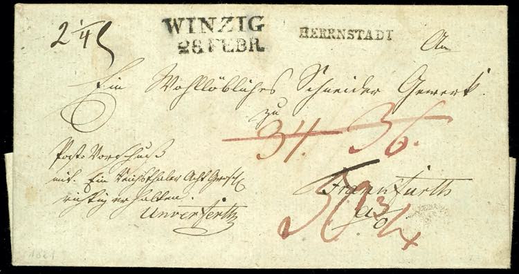 Prussia - Pre-stamp Mail 1821, ... 
