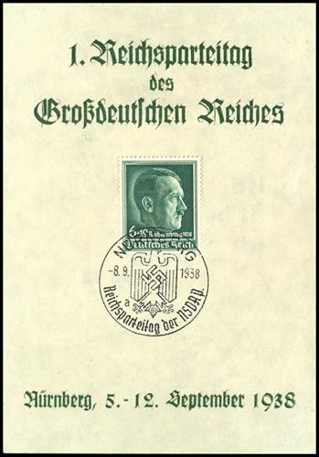 Reichsparteitage 1938, Gedenkblatt ... 