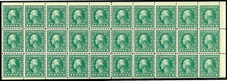 USA Stamp Booklet 1917, stamps ... 