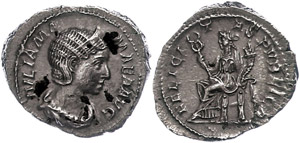 Coins Roman Imperial period Julia ... 