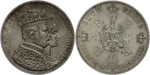 Prussia Crowning thaler, 1861, ... 
