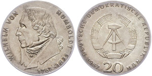 Münzen DDR 20 Mark, 1967, ... 