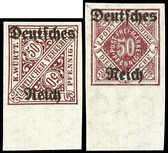 Deutsches Reich Dienstmarken 5 ... 