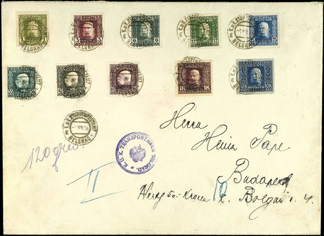 Field Post Issue for Serbia: 1914 ... 