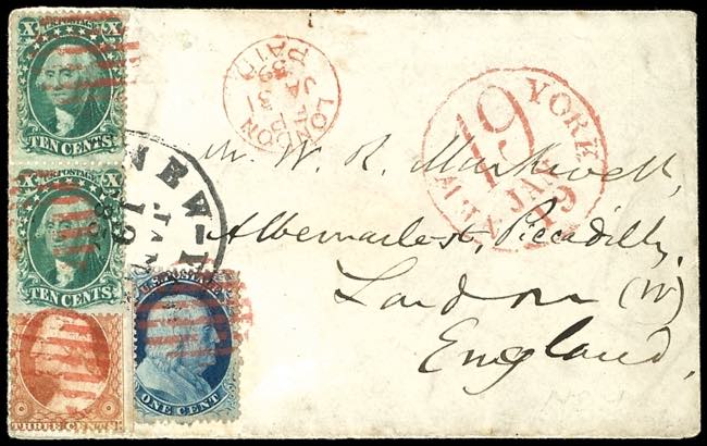 USA General Issues 1 c. Blue, 3 c. ... 