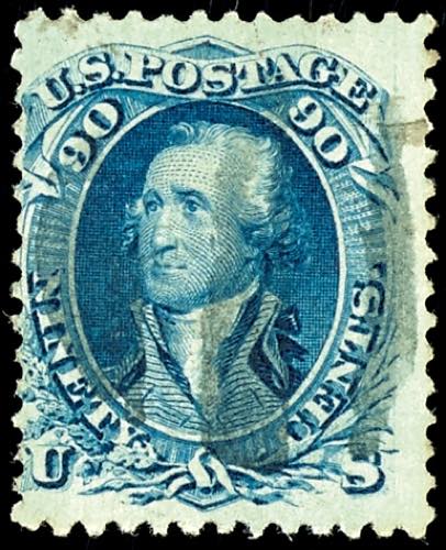 USA General Issues 90 c. Blue with ... 