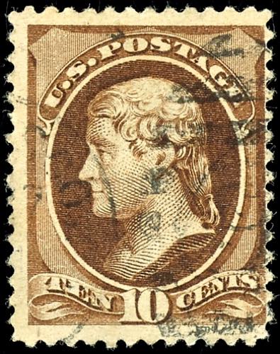 USA General Issues 10 c. Brown ... 