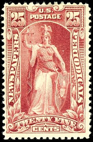 USA Newspaper Stamps 1895, 25 c. ... 