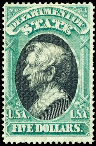 Official Stamps 1873 STATE, 5 ... 