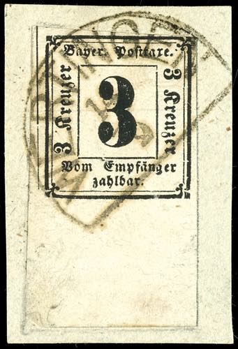 Bavaria Postage Due Stamps 1 ... 