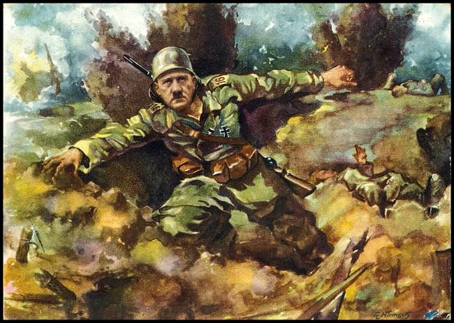 Porträtkarten Hitler als Soldat ... 