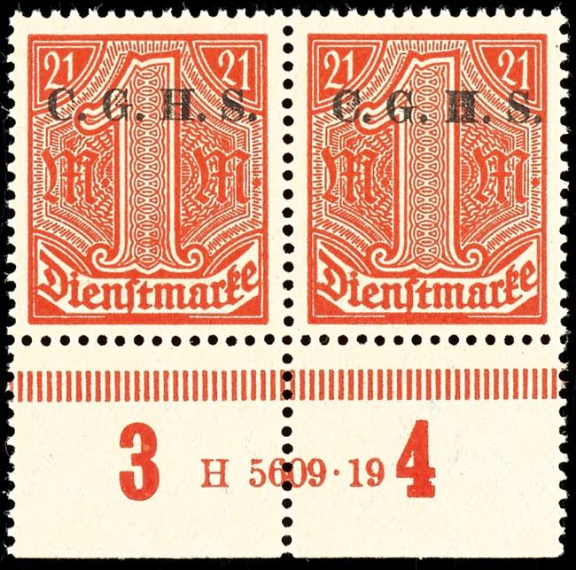 Official Stamps Oberschlesien 1 ... 