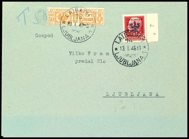 Ljubljana 75 C. Postal stamp in ... 