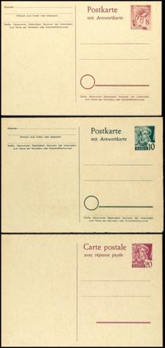 Postal Stationary French Zone 8, ... 