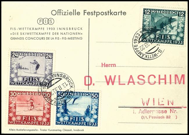 Austria 1933, 12 Gr. To 50 Gr., ... 