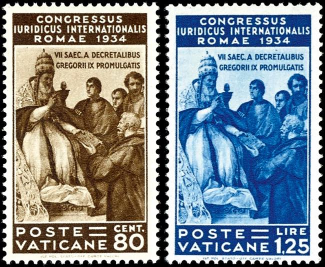 Vatican 1935, 5 C. To 1, 25 liras ... 