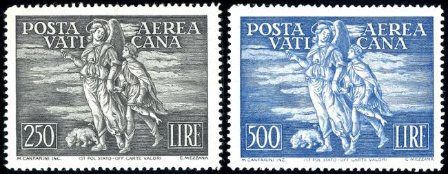 Vatican 1948, 250 and 500 L. Angel ... 