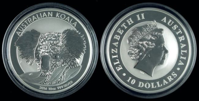 Australia 10 Dollars silver, 2014, ... 