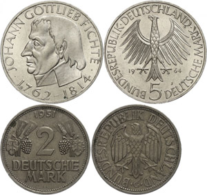 Münzen Bund ab 1946 2 Mark, 1951, ... 