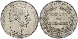 Dänemark 2 Kroner,1888, Christian ... 