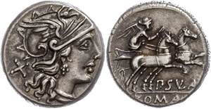 Coins Roman Republic P. Cornelius ... 