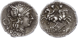 Coins Roman Republic C. Servilius ... 