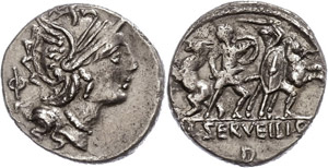 Coins Roman Republic M. Servilius ... 