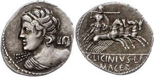 Coins Roman Republic C. Licinius ... 