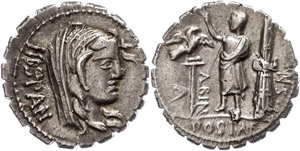 Coins Roman Republic A. Postumius ... 