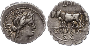 Coins Roman Republic C. Marius C. ... 