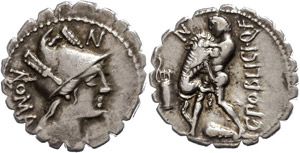 Coins Roman Republic C. Poblicius ... 