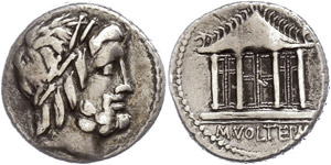 Coins Roman Republic M. Volteius ... 