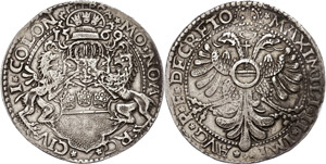 Cologne City Thaler, 1569, with ... 