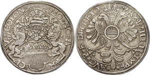 Cologne City Thaler, 1571, with ... 