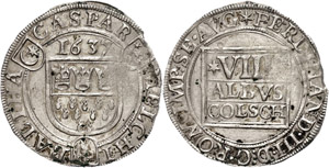 Cologne City 8 Albus, 1637, with ... 