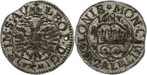 Cologne City 2 Albus, 1683, with ... 